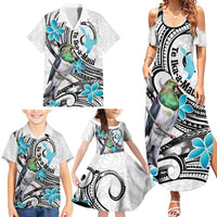 Aotearoa Te Ika-a-Maui Family Matching Summer Maxi Dress and Hawaiian Shirt South Island Kekeru Maori Koru LT14 - Polynesian Pride