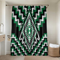 Green New Zealand Taniko Poutama Patikitiki Bathroom Set - Polynesian Pride