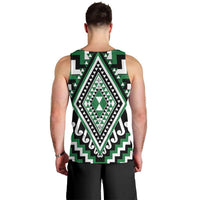 Green Aotearoa Taniko Poutama Patikitiki Men Tank Top