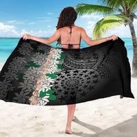 Cook Islands Tiare Maori With Conch Shell Sarong Pasifika Fest Polynesian Tattoo Black