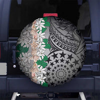 Cook Islands Tiare Maori With Conch Shell Spare Tire Cover Pasifika Fest Polynesian Tattoo Black