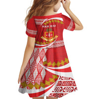 Personalised Kolisi Tonga College Atele Family Matching Off Shoulder Maxi Dress and Hawaiian Shirt Mate Maa Tonga 142 Years Anniversary