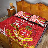Personalised Kolisi Tonga College Atele Quilt Bed Set Mate Maa Tonga 142 Years Anniversary