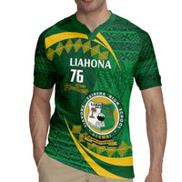 Personalised Tonga Liahona-Saineha High School Rugby Jersey Happy 76 Years Anniversary