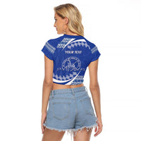 Personalised Tonga Tupou College Toloa Raglan Cropped T Shirt Happy 158 Years Anniversary