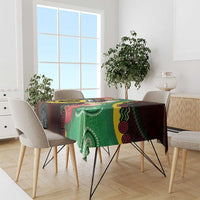 Long God Yumi Stanap Vanuatu Tablecloth Tropical Flowers Aboriginal Pattern