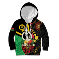 Tamtam Drum Vanuatu Kid Hoodie Boar Tusk Aboriginal Flag Style