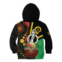 Tamtam Drum Vanuatu Kid Hoodie Boar Tusk Aboriginal Flag Style