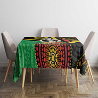 Tamtam Drum Vanuatu Tablecloth Boar Tusk Aboriginal Flag Style