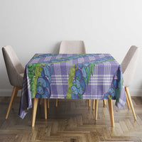 Hawaii Jade Vine Lei Tablecloth Aloha Palaka Motif - Purple - Polynesian Pride
