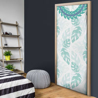 Jade Vine Lei Hawaii Door Cover Aloha Seamless Tropical Leaves - Polynesian Pride
