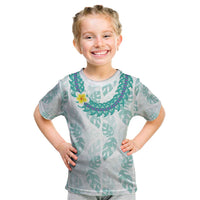 Jade Vine Lei Hawaii Kid T Shirt Aloha Seamless Tropical Leaves - Polynesian Pride