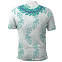 Jade Vine Lei Hawaii Polo Shirt Aloha Seamless Tropical Leaves - Polynesian Pride