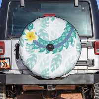 Jade Vine Lei Hawaii Spare Tire Cover Aloha Seamless Tropical Leaves - Polynesian Pride
