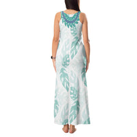 Jade Vine Lei Hawaii Tank Maxi Dress Aloha Seamless Tropical Leaves - Polynesian Pride