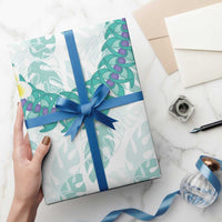 Jade Vine Lei Hawaii Wrapping Paper Aloha Seamless Tropical Leaves - Polynesian Pride