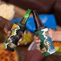 Rugby 2025 Championship 4 in 1 Can Cooler Tumbler Southern Hemisphere Countries Mascots - Polynesian Pride