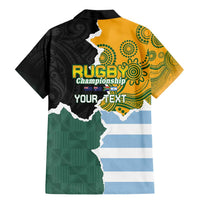 Personalised Rugby 2025 Championship Family Matching Mermaid Dress and Hawaiian Shirt Southern Hemisphere Countries Mascots - Polynesian Pride