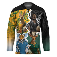 Personalised Rugby 2025 Championship Hockey Jersey Southern Hemisphere Countries Mascots - Polynesian Pride