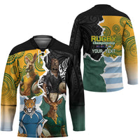 Personalised Rugby 2025 Championship Hockey Jersey Southern Hemisphere Countries Mascots - Polynesian Pride