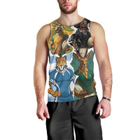 Personalised Rugby 2025 Championship Men Tank Top Southern Hemisphere Countries Mascots - Polynesian Pride