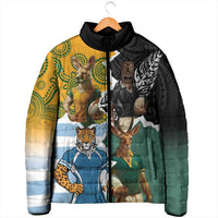 Personalised Rugby 2025 Championship Padded Jacket Southern Hemisphere Countries Mascots - Polynesian Pride