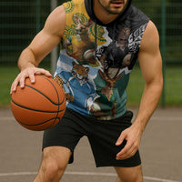 Personalised Rugby 2025 Championship Sleeveless Hoodie Southern Hemisphere Countries Mascots - Polynesian Pride