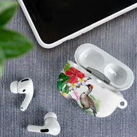 Aloha Hawaii Nene Goose AirPods Case Tropical Flowers Watercolor Stylized - Polynesian Pride