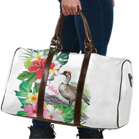 Aloha Hawaii Nene Goose Travel Bag Tropical Flowers Watercolor Stylized - Polynesian Pride