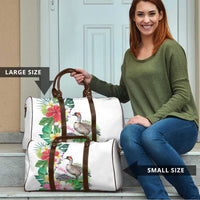 Aloha Hawaii Nene Goose Travel Bag Tropical Flowers Watercolor Stylized - Polynesian Pride