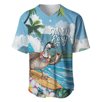 Aloha Hawaii Shaka Nene Goose Baseball Jersey Surfing Take It Easy - Polynesian Pride