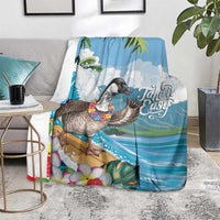 Aloha Hawaii Shaka Nene Goose Blanket Surfing Take It Easy - Polynesian Pride