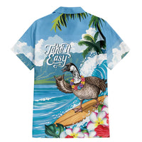 Aloha Hawaii Shaka Nene Goose Family Matching Mermaid Dress and Hawaiian Shirt Surfing Take It Easy - Polynesian Pride