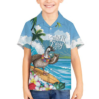 Aloha Hawaii Shaka Nene Goose Kid Hawaiian Shirt Surfing Take It Easy - Polynesian Pride