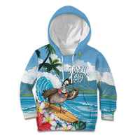 Aloha Hawaii Shaka Nene Goose Kid Hoodie Surfing Take It Easy - Polynesian Pride