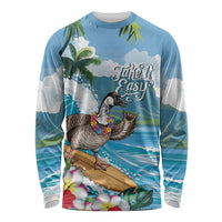 Aloha Hawaii Shaka Nene Goose Long Sleeve Shirt Surfing Take It Easy - Polynesian Pride
