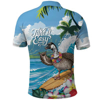 Aloha Hawaii Shaka Nene Goose Polo Shirt Surfing Take It Easy - Polynesian Pride