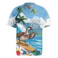 Aloha Hawaii Shaka Nene Goose Rugby Jersey Surfing Take It Easy - Polynesian Pride