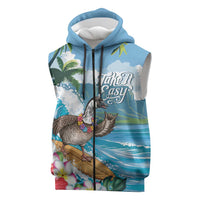 Aloha Hawaii Shaka Nene Goose Sleeveless Zip Hoodie Surfing Take It Easy LT14
