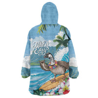 Aloha Hawaii Shaka Nene Goose Wearable Blanket Hoodie Surfing Take It Easy - Polynesian Pride