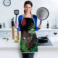 Meri Kirihimete New Zealand Apron Piwakawaka Koru Fern Mix Pohutukawa - Polynesian Pride