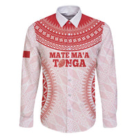 Custom Tonga Mate Maa Family Matching Tank Maxi Dress and Hawaiian Shirt Go Champions Tongan Ngatu - White