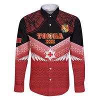 Custom Mate Maa Tonga XIII Family Matching Puletasi and Hawaiian Shirt Tongan Kupesi Ngatu - Rugby Style