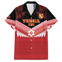 Custom Mate Maa Tonga XIII Family Matching Tank Maxi Dress and Hawaiian Shirt Tongan Kupesi Ngatu - Rugby Style