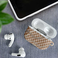 Brown Aloha Hawaii Shell Lei AirPods Case Palaka Hebrew Cone Honey Cowrie Elegant Curves - Polynesian Pride