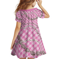 Pink Aloha Hawaii Shell Lei Family Matching Tank Maxi Dress and Hawaiian Shirt Palaka Hebrew Cone Honey Cowrie Elegant Curves LT14 - Polynesian Pride