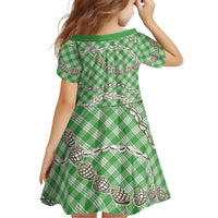 Green Aloha Hawaii Shell Lei Family Matching Off The Shoulder Long Sleeve Dress and Hawaiian Shirt Palaka Hebrew Cone Honey Cowrie Elegant Curves LT14 - Polynesian Pride