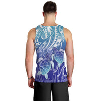 Polynesia Sea Turtle Men Tank Top Happy Valentine Day Polynesian - Dark Cyan LT14 - Polynesian Pride