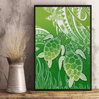 Polynesia Sea Turtle Canvas Wall Art Happy Valentine Day Polynesian - Green LT14 - Polynesian Pride