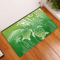 Polynesia Sea Turtle Rubber Doormat Happy Valentine Day Polynesian - Green LT14 Green - Polynesian Pride